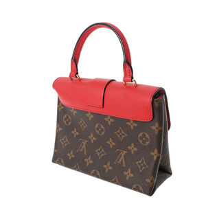 Louis Vuitton Bag Canvas Brown Locky Red Coquelicot Monogram